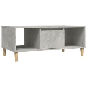 vidaXL Coffee Table Concrete Grey 90x50x36,5 cm Engineered Wood
