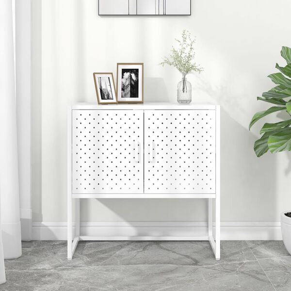 vidaXL Sideboard White 75x35x75 cm Steel