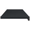 vidaXL Window Sill Anthracite with Wood Grain 120 x 25 x 4.5 cm PVC