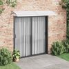vidaXL Door Canopy Grey and Transparent 240x75 cm PC
