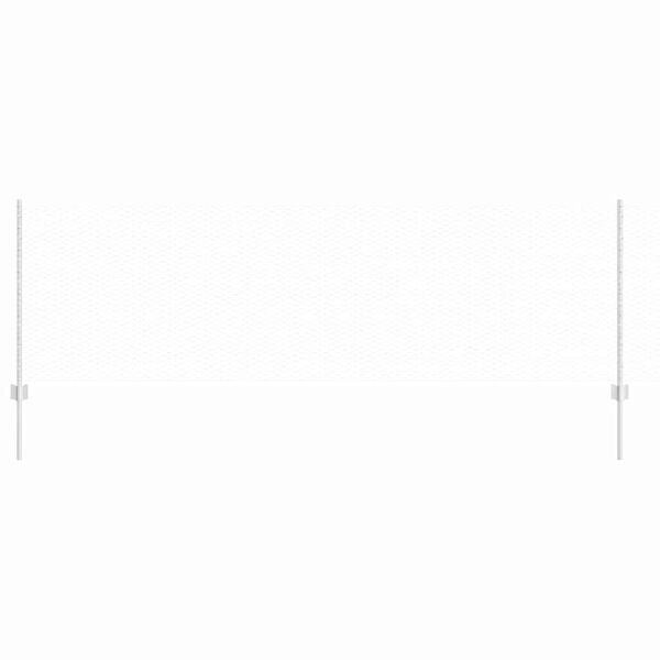 vidaXL Fence with Post Silver 0.8 x 50 m Steel