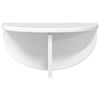 vidaXL Wall Shelf High Gloss White 38 x 19 x 19 cm Engineered Wood