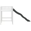 vidaXL Kids'Loft Bed Frame with Slide White and Anthracite
