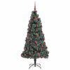 vidaXL Artificial Pre-lit Christmas Tree with Ball Set Green 180 cm