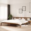 vidaXL Bed Frame without Mattress Honey Brown Solid Wood 200x200 cm