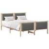 vidaXL Bed Frame with Headboard Dark Grey 150 x 200 cm Fabric