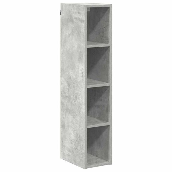 vidaXL Hanging Cabinet with Storage Concrete Grey 20 x 29.5 x 100 cm