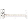 vidaXL Bed Frame with Headboard without Mattress White 90x190 cm Single