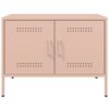 vidaXL TV Cabinets 2 pcs Pink 68x39x50.5 cm Steel
