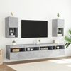 vidaXL TV Cabinets with LED Lights 2 pcs Concrete Grey 30.5x30x60 cm
