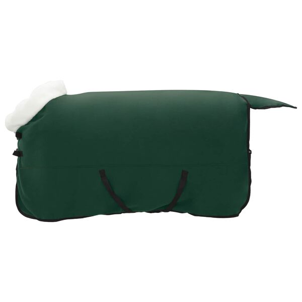 vidaXL Horse Blanket Full Dark Green 125 cm Polar fleece