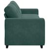 vidaXL Sofa Dark Green 221 x 78 x 80 cm Fabric