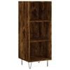 vidaXL Highboard Smoked Oak 34.5x34x180 cm Engineered Wood