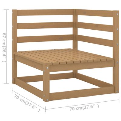 vidaXL 9 Piece Garden Lounge Set Solid Wood Pine