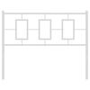 vidaXL Metal Replace Headboard White 107 cm