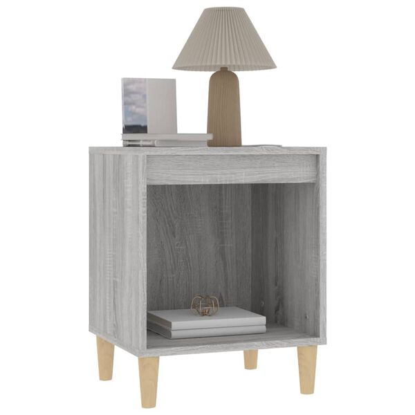 vidaXL Bedside Cabinets 2 pcs Grey Sonoma 40x35x50 cm