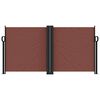 vidaXL Retractable Side Awning Brown 120x1200 cm
