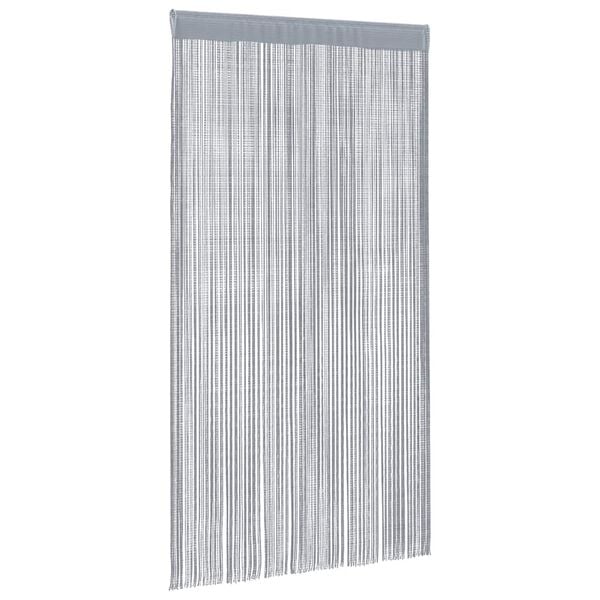 vidaXL String Curtains 2 pcs Light Grey 140x250 cm