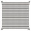vidaXL Sunshade Sail Light Grey and White 6 x 6 m HDPE