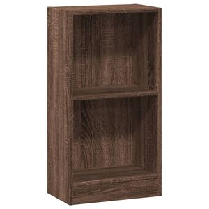 vidaXL Bookcase Brown Oak 40x24x76 cm Engineered Wood