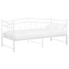 vidaXL Pull-out Sofa Bed Frame without Mattress White Metal 90x200 cm