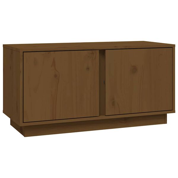 vidaXL TV Cabinet Honey Brown 80x35x40.5 cm Solid Wood Pine