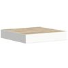 vidaXL Floating Wall Shelves 2 pcs Oak and White 23x23.5x3.8 cm MDF
