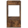 vidaXL End Table Smoked Oak 30 x 30 x 56 cm Engineered Wood