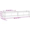 vidaXL Garden Planters 2 pcs Solid Wood Douglas