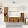 vidaXL 5 Piece Bathroom Furniture Set Old Wood Engineered Wood