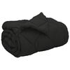 vidaXL Winter Duvet Black 220 x 135 cm Microfiber
