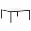 vidaXL Coffee Table White 100 x 100 x 45 cm Solid Pine Wood