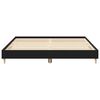 vidaXL Bed Frame Black oak 200 x 200 cm Engineered wood