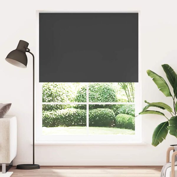 vidaXL Roller Blind Blackout 140 x 230 cm Black