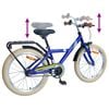 vidaXL Kids Bike 24'' for 8-12 Years Old Dark Blue