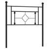 vidaXL Metal Replace Headboard Black 100 cm