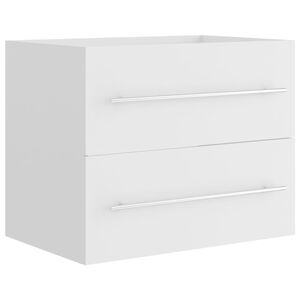 vidaXL Sink Cabinet White 60x38.5x48 cm Engineered Wood