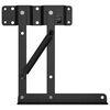 vidaXL Bed Lift Mechanism 2 pcs Black 340 x 95 x 40 mm Iron