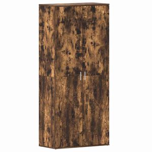 vidaXL Shoe Cabinet 80 x 39 x 178 cm Engineered Wood Smoked Oak