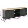 vidaXL TV Cabinet Black 120x30x40 cm Wood
