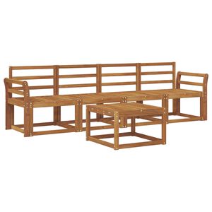 vidaXL Outdoor Sofa Set 5 pcs Natural