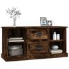 vidaXL TV Cabinet Smoked Oak 99.5x35.5x48 cm Engineered Wood