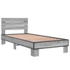 vidaXL Bed Frame without Mattress Grey Sonoma 100x200 cm