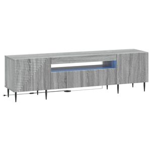 vidaXL LED TV Cabinet HAARLEM 153 x 35 x 43 cm Grey Sonoma