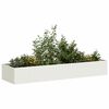 vidaXL Planter White 280x80x40 cm Steel
