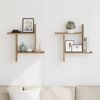 vidaXL Wall Shelves 2 pcs Artisian Oak 50x12x50 cm Engineered Wood