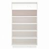 vidaXL Shoe Cabinet White 60x34x105 cm Solid Wood Pine