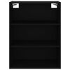 vidaXL Hanging Wall Cabinet Black 69.5x32.5x90 cm