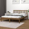 vidaXL Bed Frame without Mattress Honey Brown Solid Wood Pine 200x200 cm