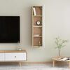 vidaXL TV Cabinets 2 pcs White and Sonoma Oak 30.5x30x60 cm Engineered Wood
